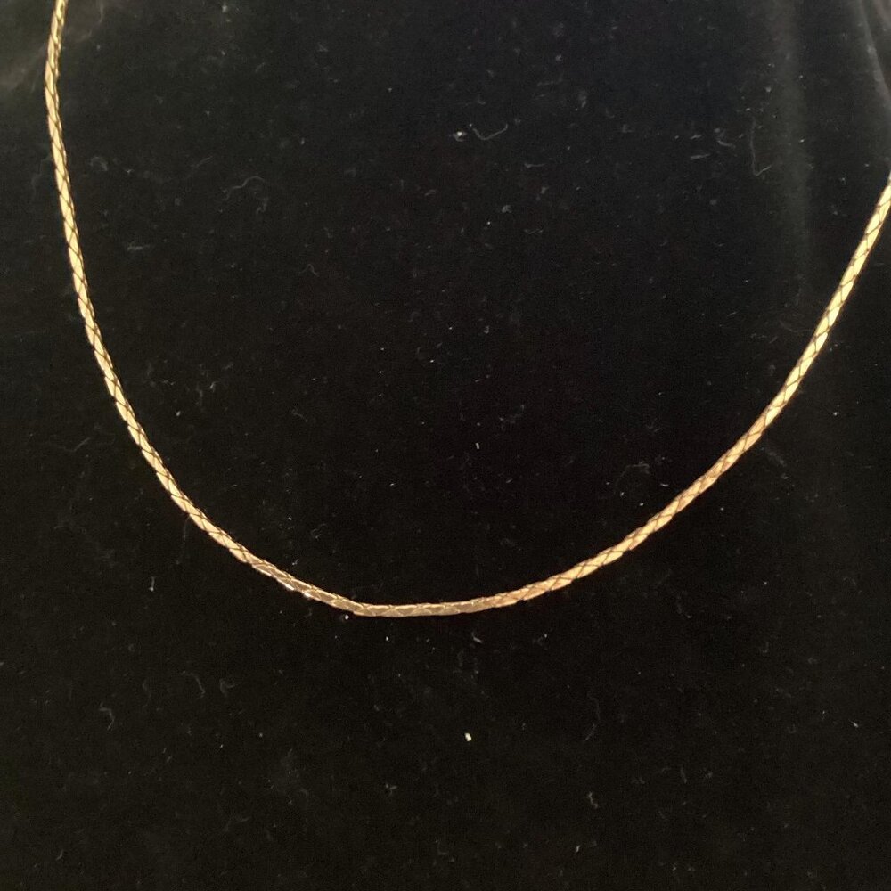 12K GF YELLOW GOLD 20” x 1mm thick, 6.59g Necklace